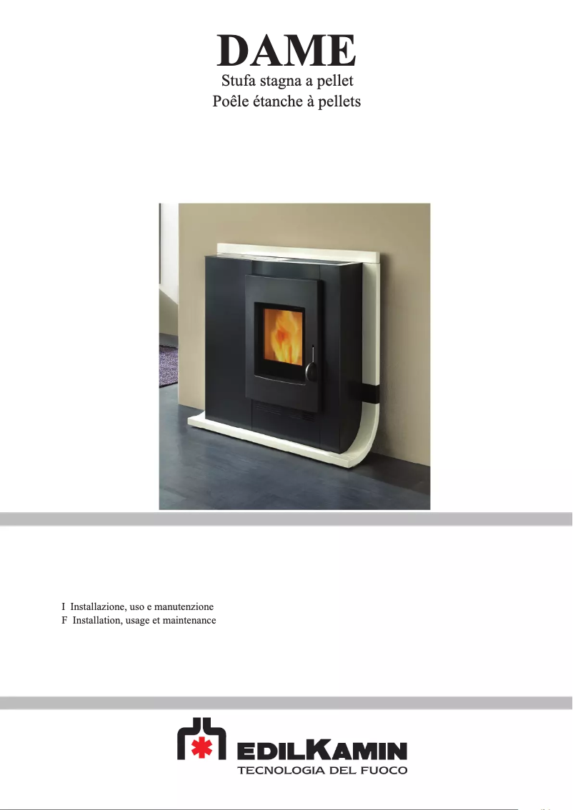 Page 1 of the manual User Manual Edilkamin DAME Air Tight