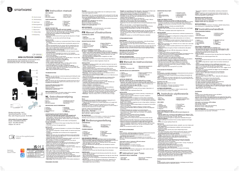Page 1 of the manual User Manual Smartwares CIP-39330
