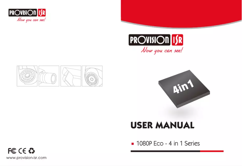 Page 1 of the manual User Manual Provision-ISR DI-390AHDE36+