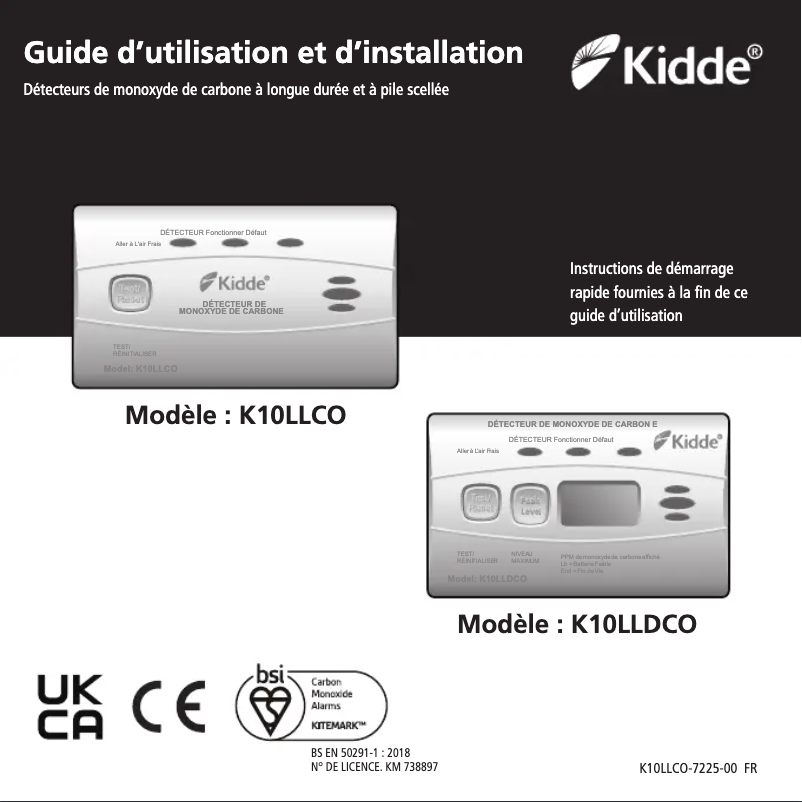 First page image of the manual for KO10D