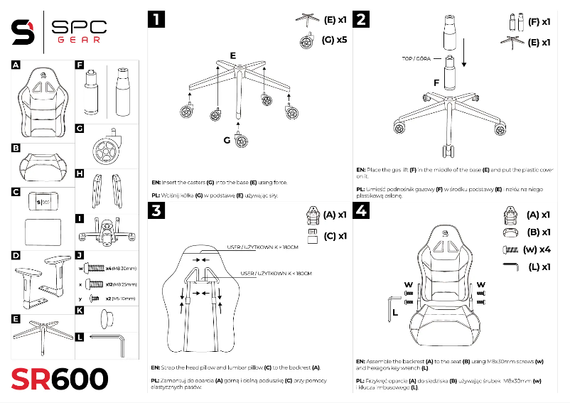 Image de la première page du manuel de l'appareil SR600