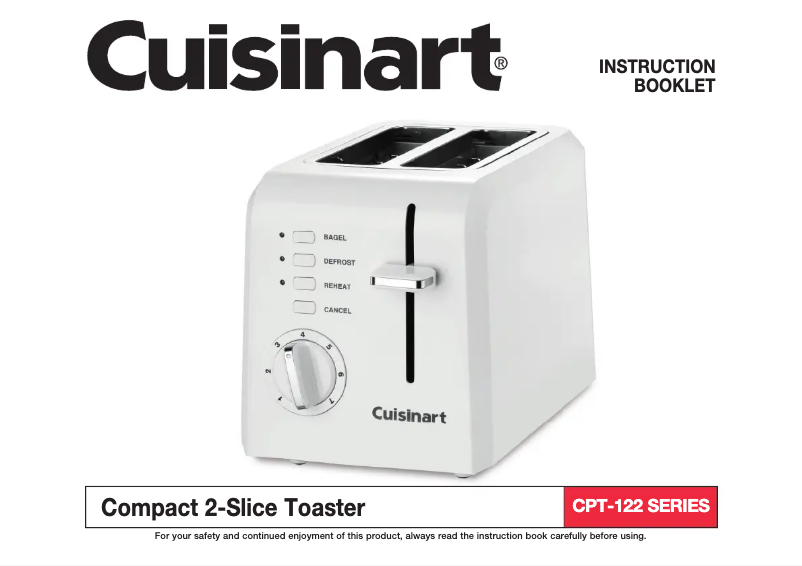 Page 1 of the manual User Manual Cuisinart Compact CPT-122
