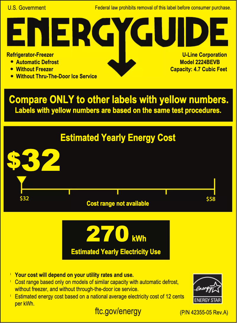 First page image of the manual for U-2224BEVINT-00B