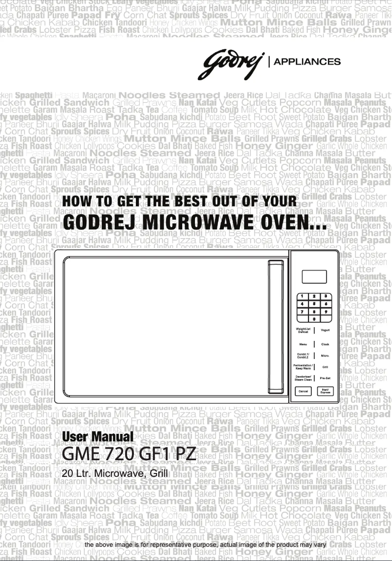 First page image of the manual for GME 720 GF1 PZ