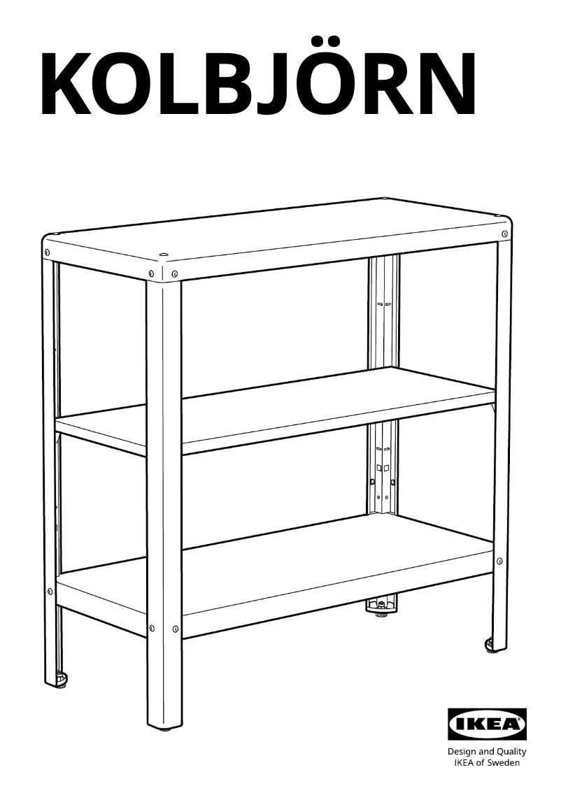 Page 1 of the manual User Manual Ikea KOLBJÖRN 604.092.94