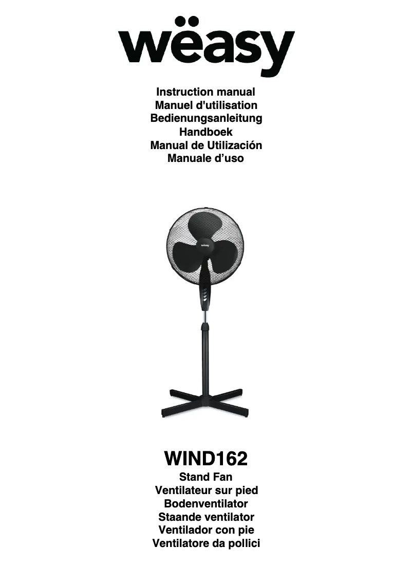 First page image of the manual for WIND162