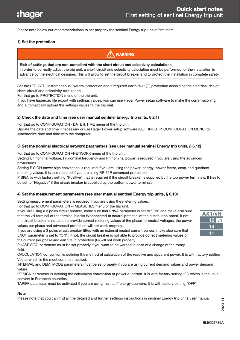 First page image of the manual for HW1E412FE
