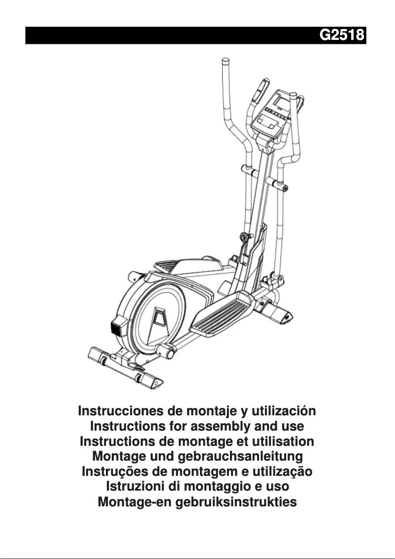 Page 1 of the manual User Manual BH Fitness Easystep Dual G2518