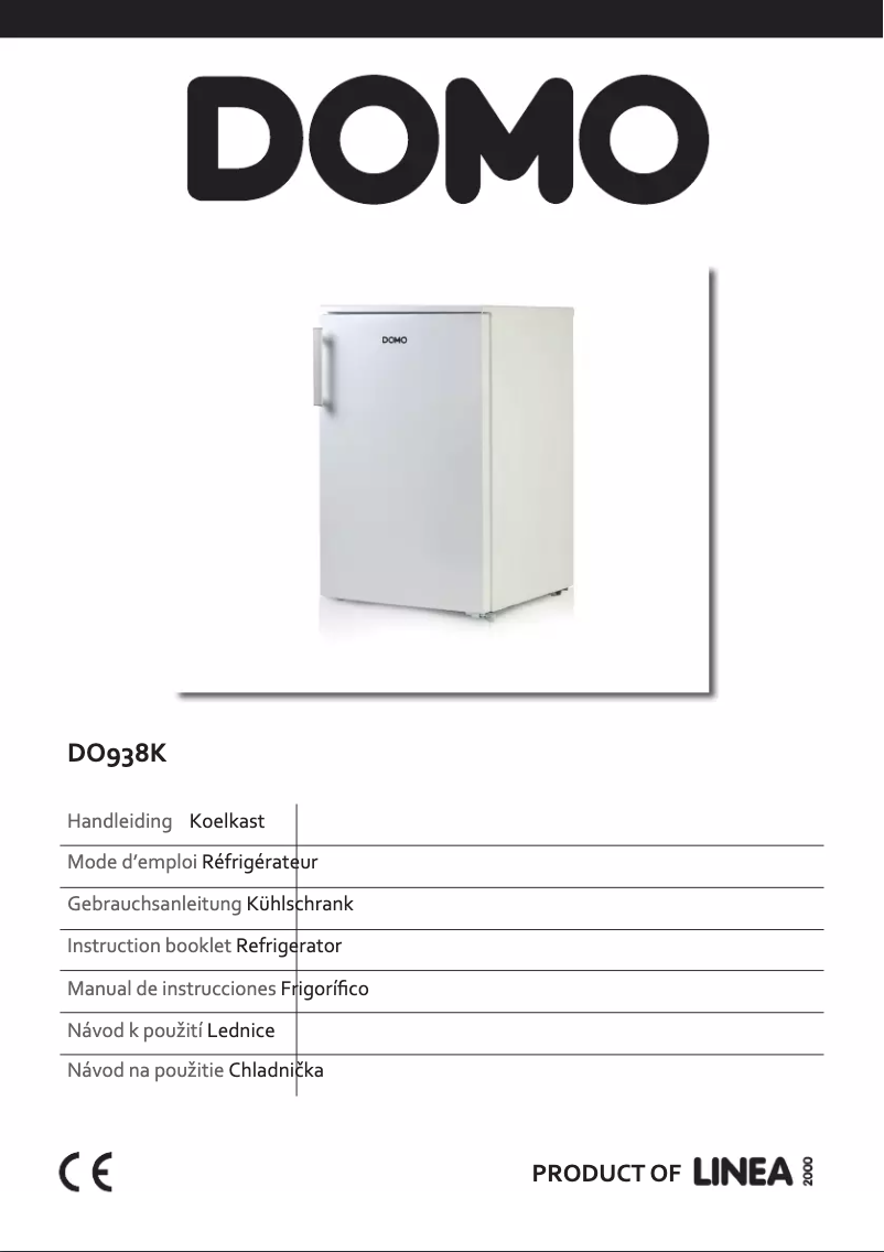 First page image of the manual for DO938K