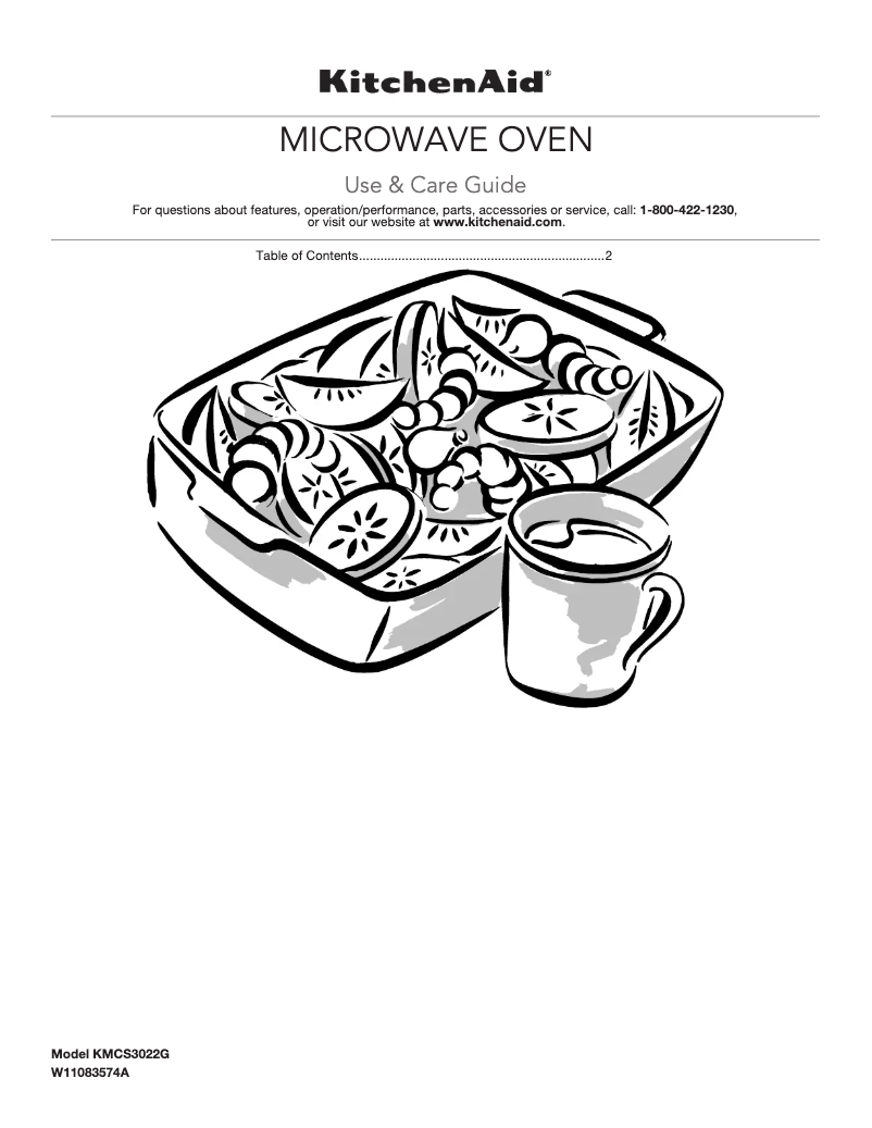 First page image of the manual for KMCS3022GSS