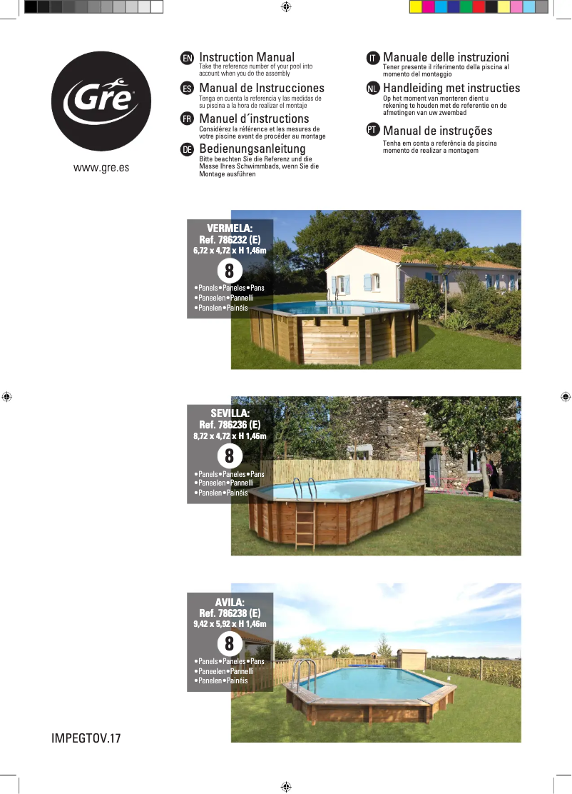 Page 1 of the manual User Manual Gre 786232E