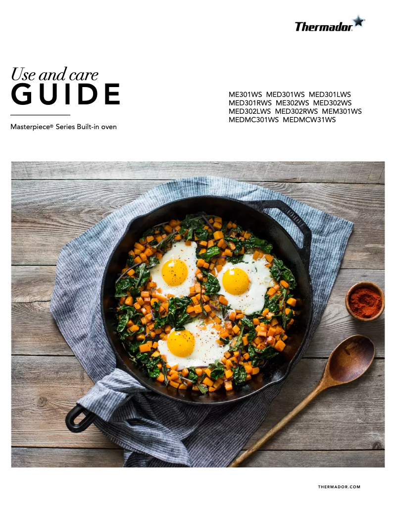 First page image of the manual for MED302WS