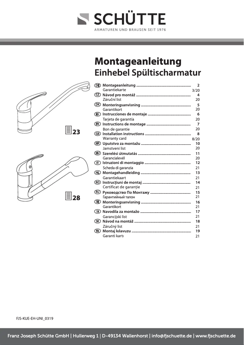 First page image of the manual for Vital