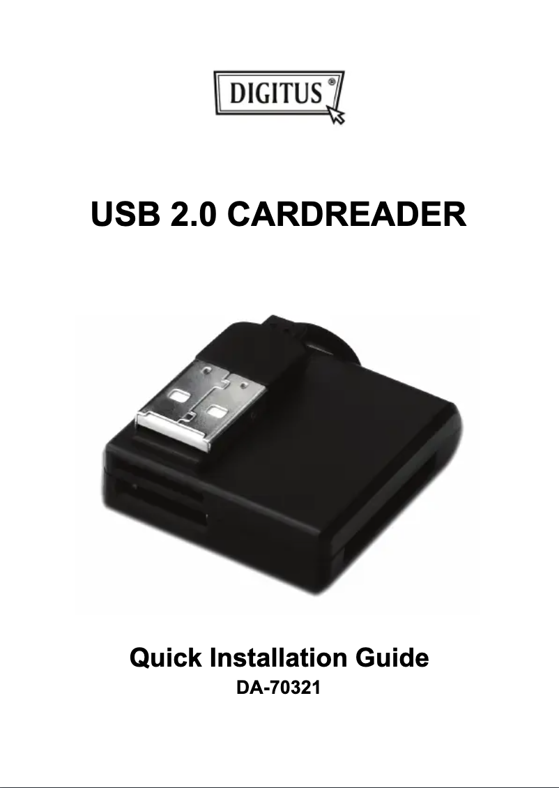Page 1 of the manual User Manual Digitus Tiny