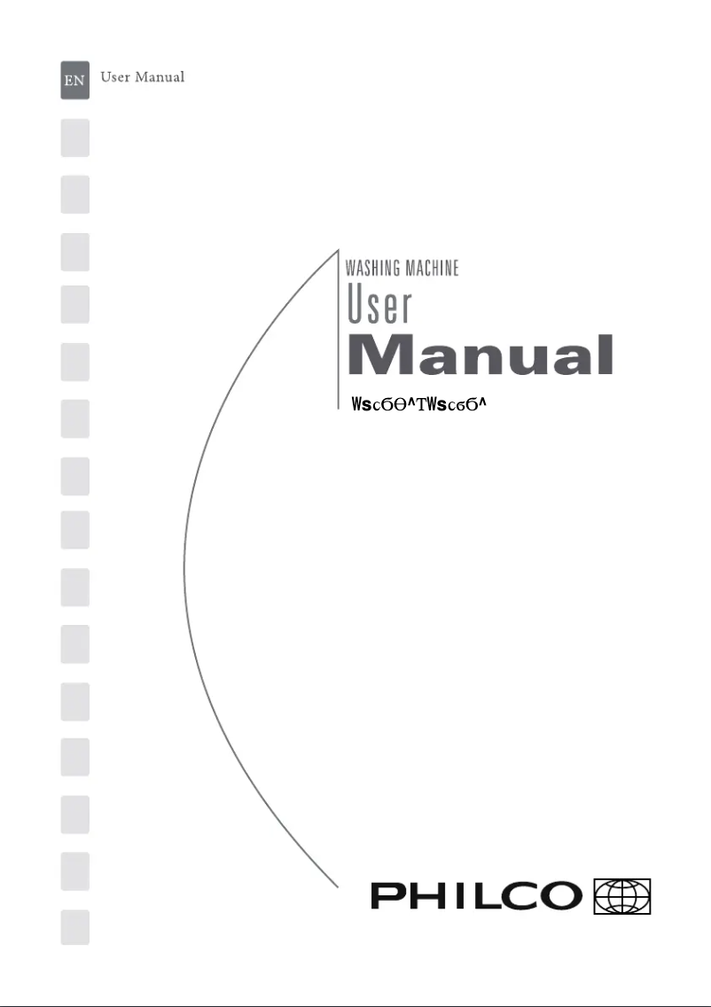 Page 1 of the manual User Manual Philco PV610S