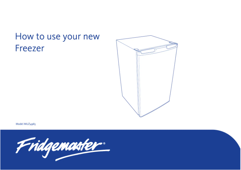 First page image of the manual for MUZ4965