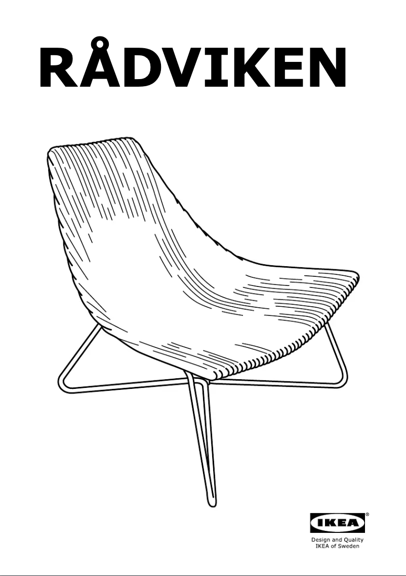 First page image of the manual for RÅDVIKEN 302.954.73