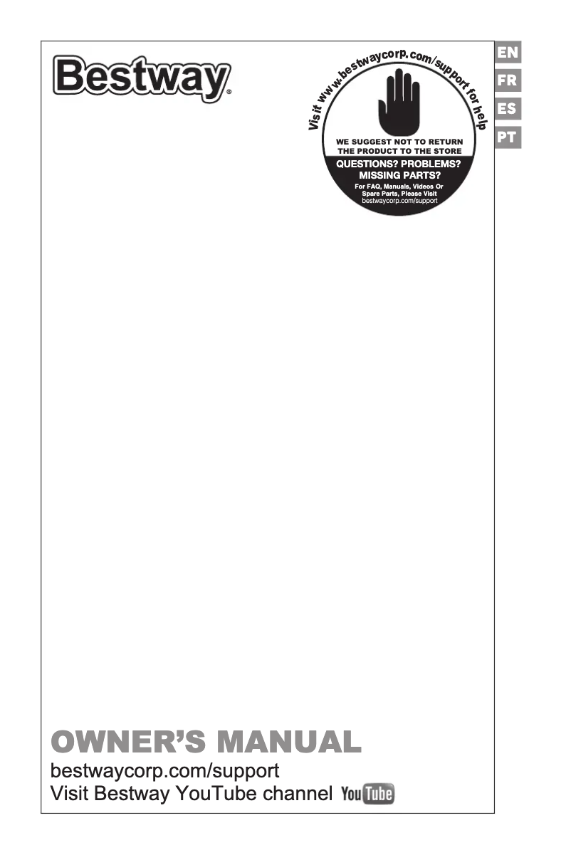 Image de la première page du manuel de l'appareil H2OGO! 53395