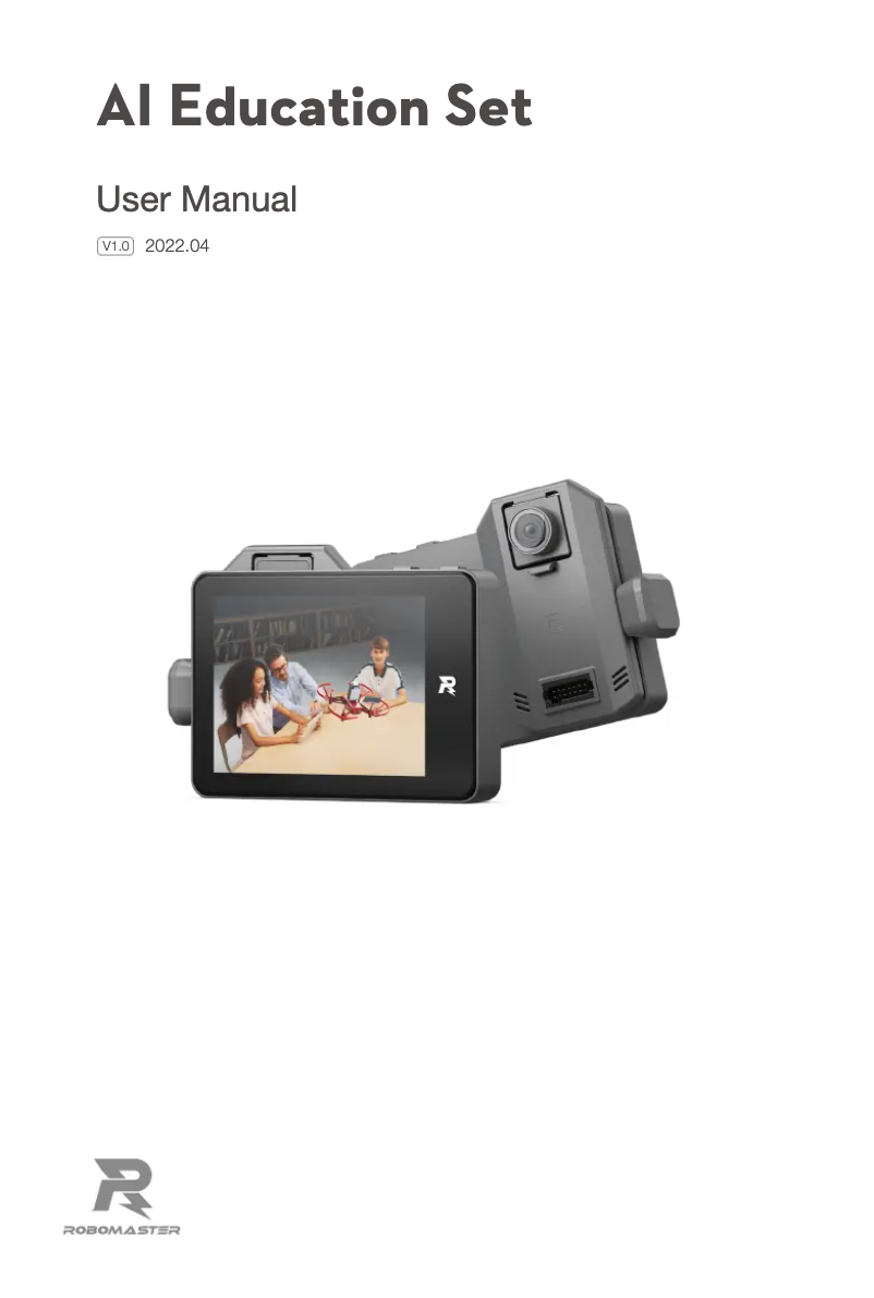 First page image of the manual for AI Education Set