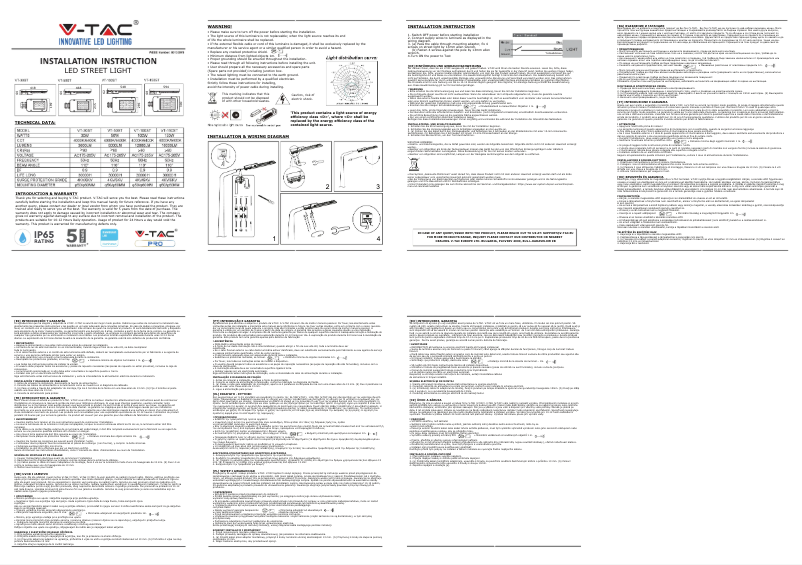 Page 1 of the manual User Manual V-TAC VT-100ST-N