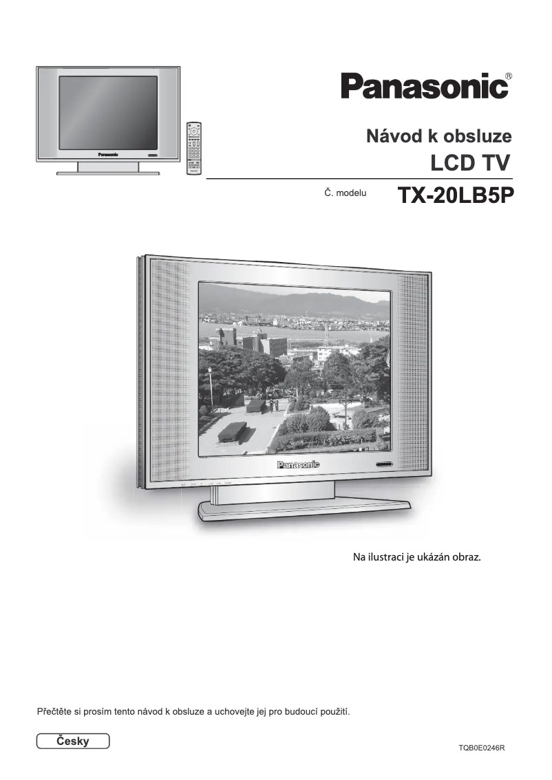 First page image of the manual for Viera TX-20LB5P