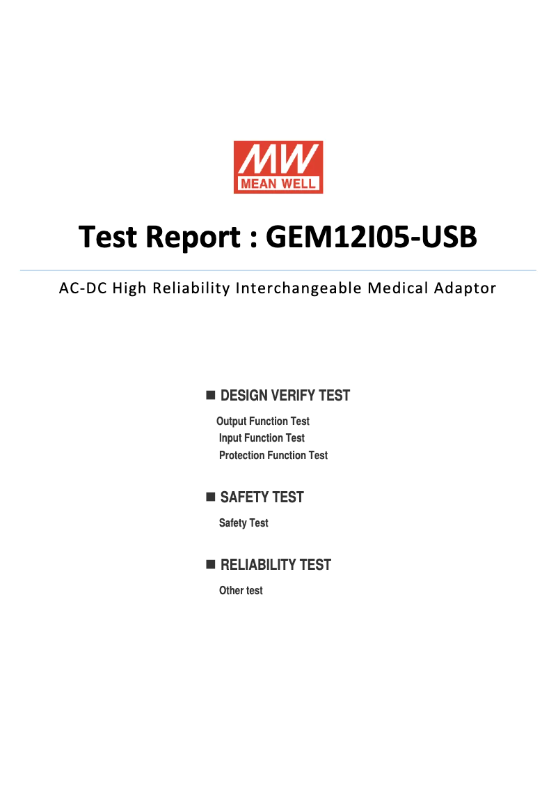 First page image of the manual for GEM12I05-USB