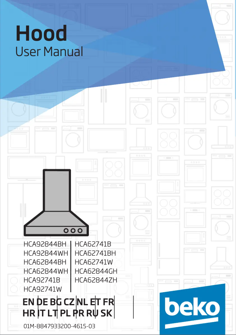 Page 1 of the manual User Manual Beko HCA92741B