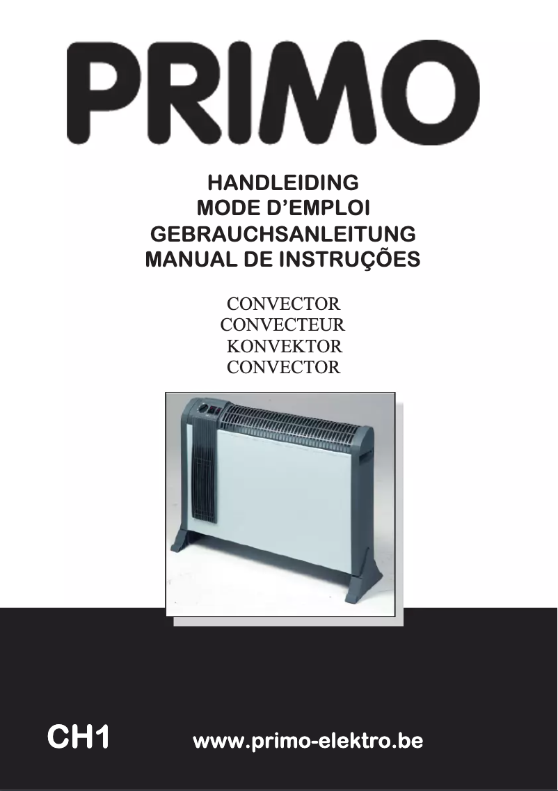 Page 1 of the manual User Manual Primo CH1