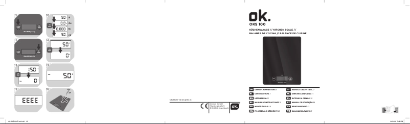 First page image of the manual for OKS 100