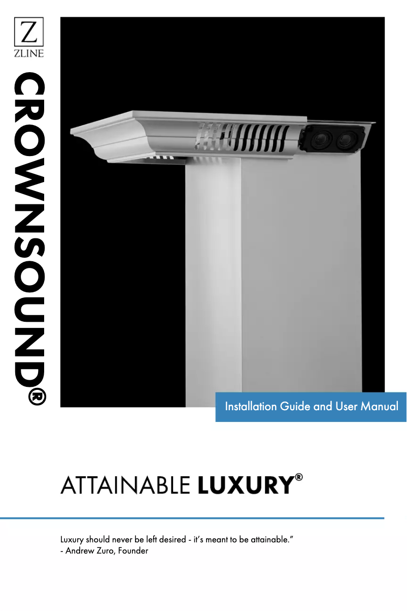 First page image of the manual for CrownSound KL2CRN-BT