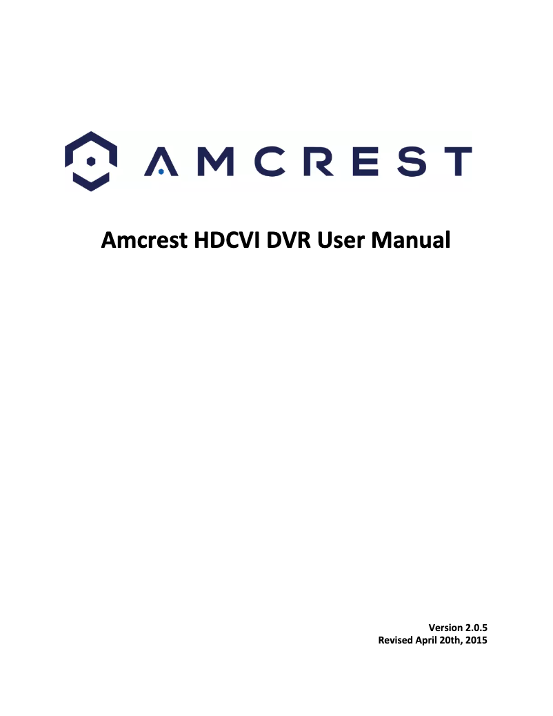 First page image of the manual for AMDV72016
