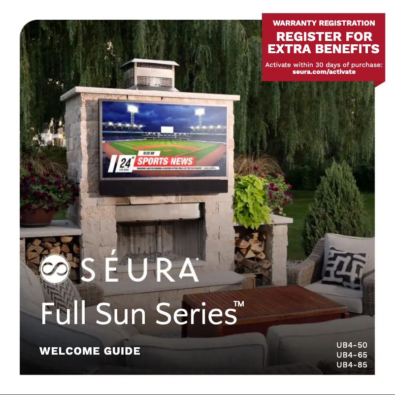 Page 1 de la notice Manuel utilisateur Seura Full Sun UB4-50