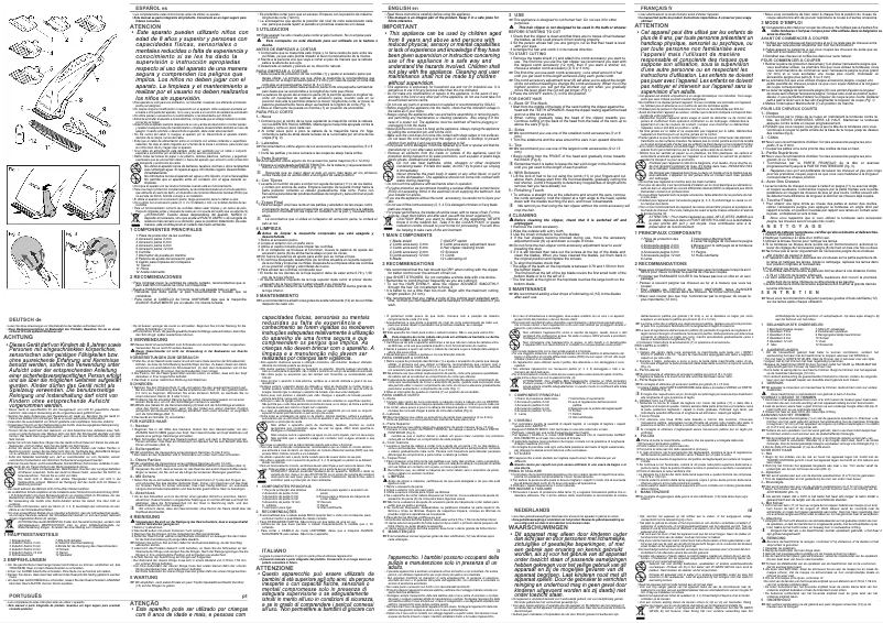 First page image of the manual for CP7302