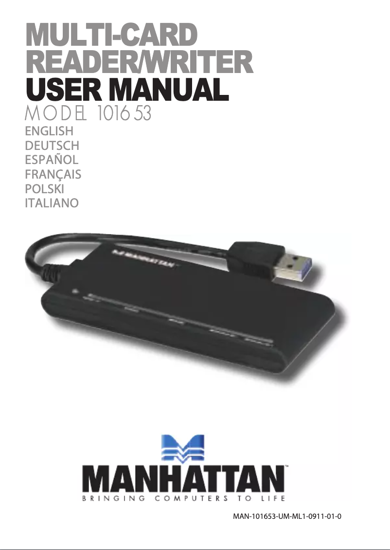 First page image of the manual for 101653