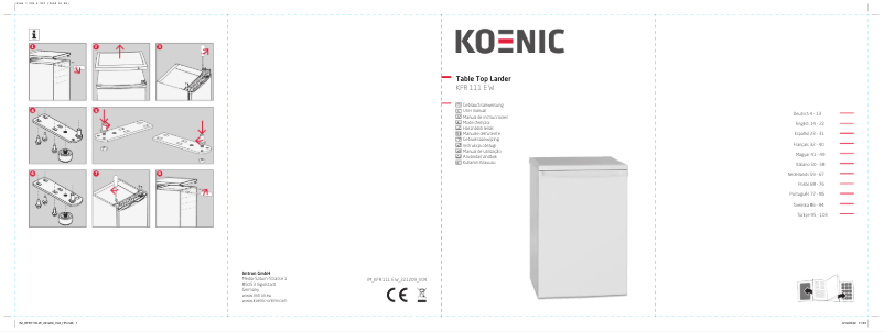 First page image of the manual for KFR 111 E W