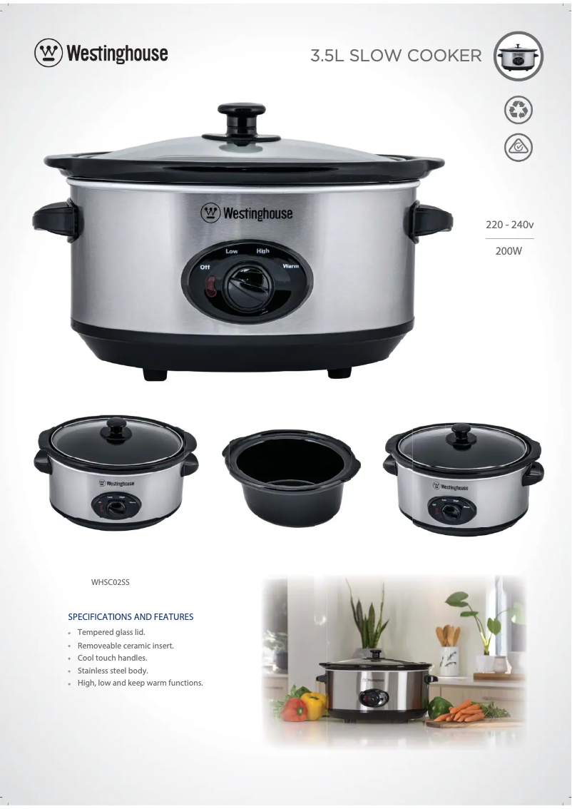 First page image of the manual for WHSC02SS