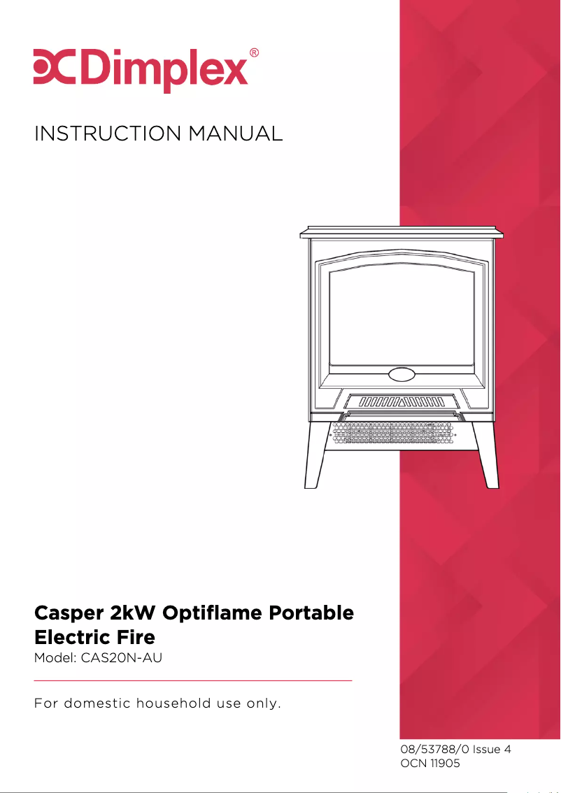 First page image of the manual for Casper CAS20N-AU