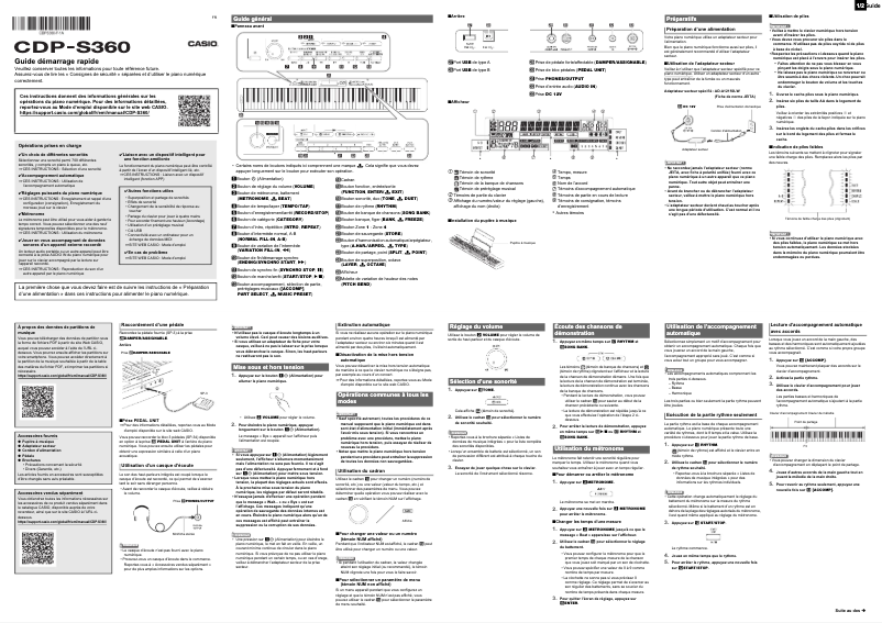 First page image of the manual for CDP-S360
