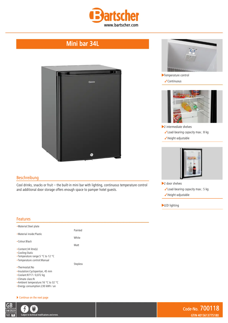 First page image of the manual for 700118