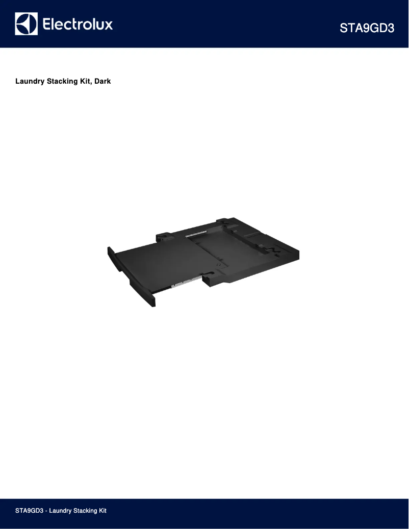 First page image of the manual for STA9GD3