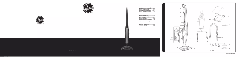 Page 1 of the manual Instruction Manual Hoover Steam Capsule CA2IN1D