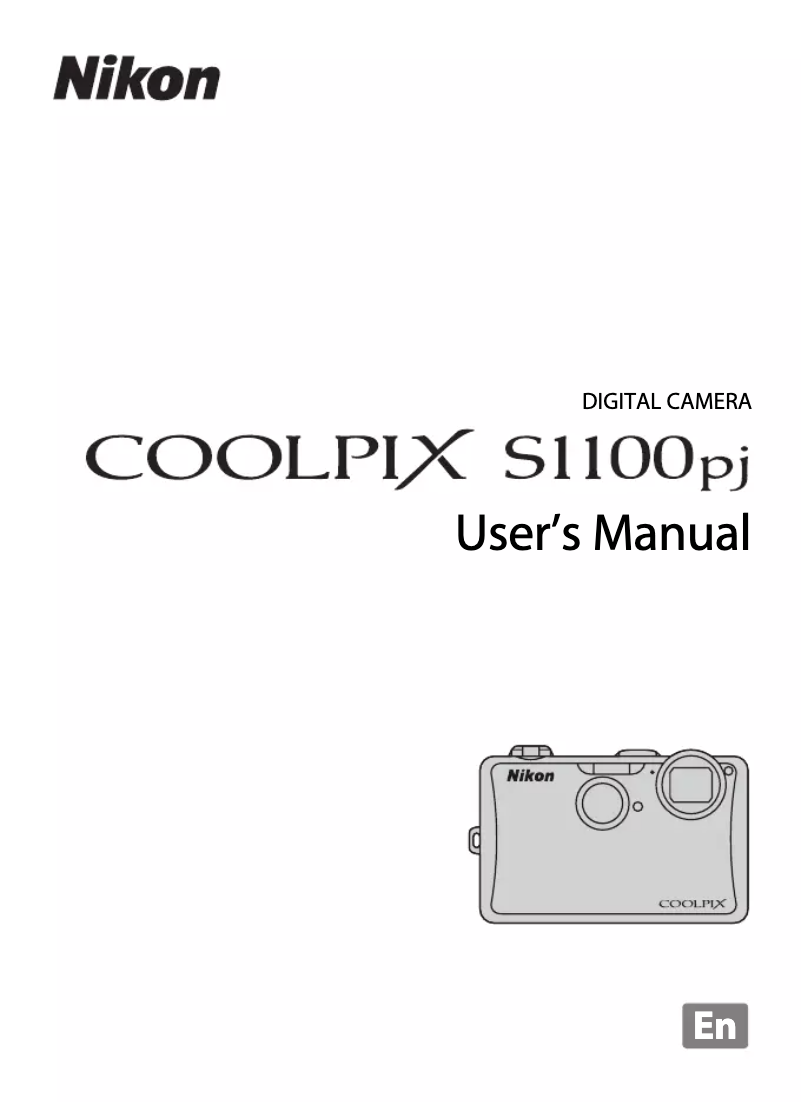 First page image of the manual for Coolpix S1100pj