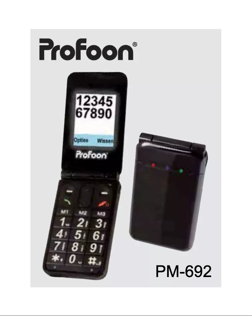 Page 1 of the manual User Manual Profoon PM-692