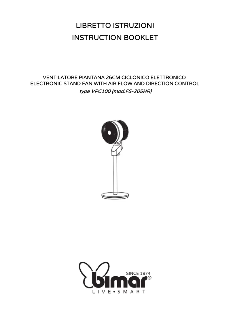 Page 1 of the manual User Manual Bimar VPC100