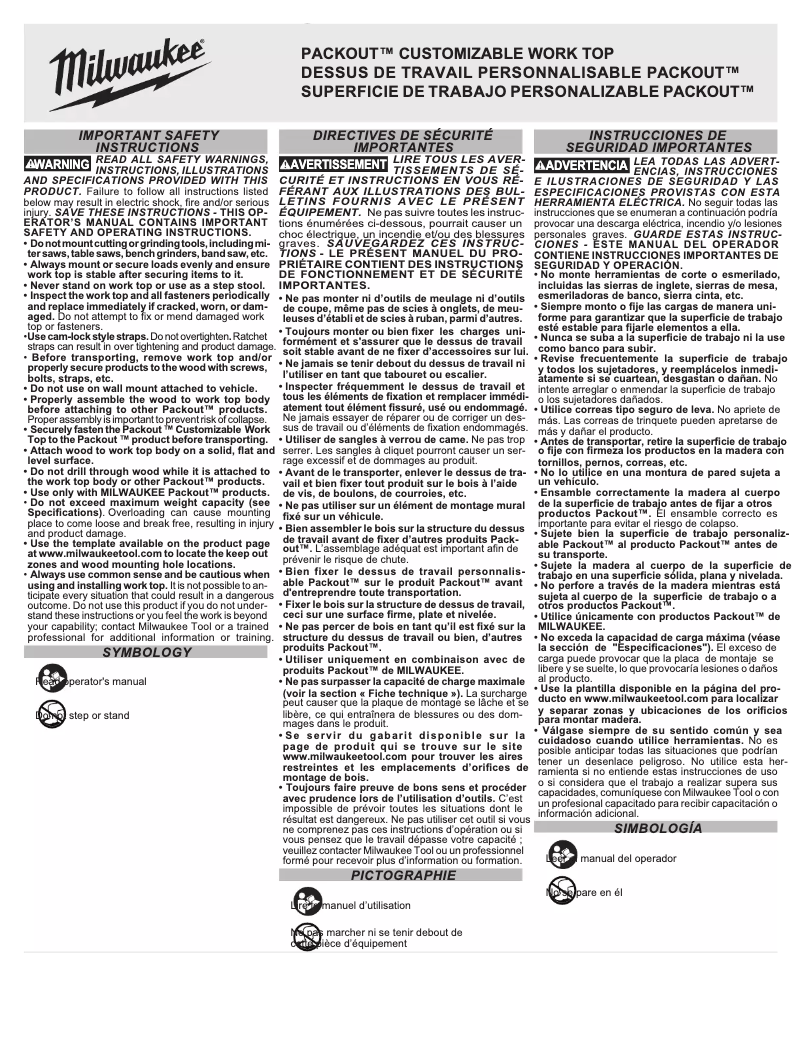 Page 1 of the manual User Manual Milwaukee 48-22-8488