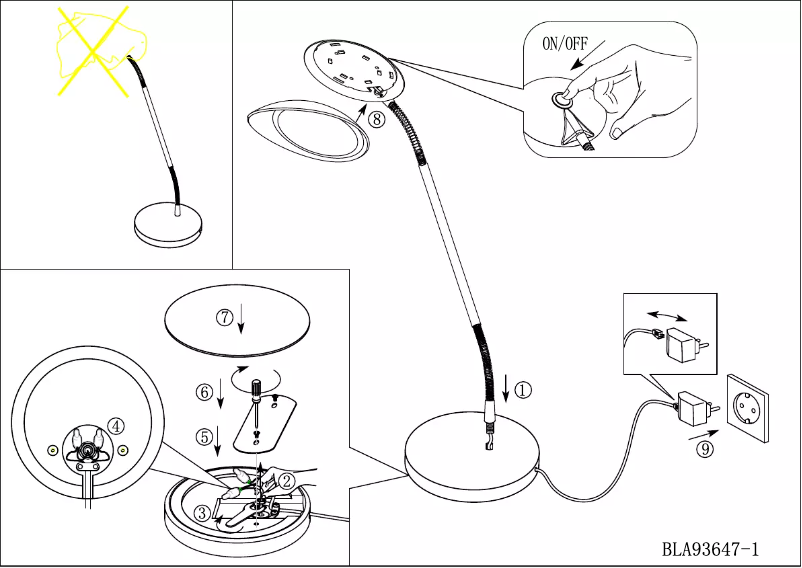 Page 1 of the manual User Manual Eglo Canetal