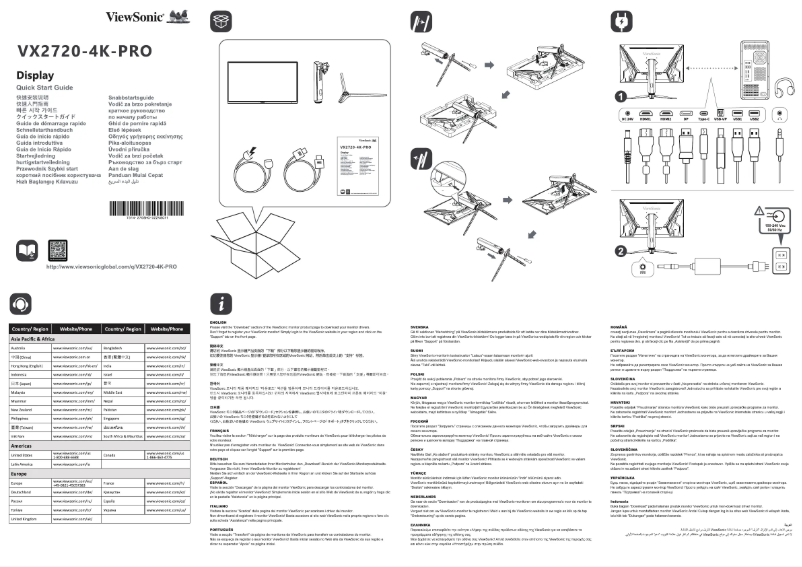 Image de la première page du manuel de l'appareil VX2720-4K-PRO