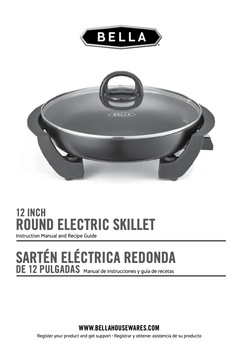 Page 1 of the manual User Manual Bella Two Tier Food Steamer