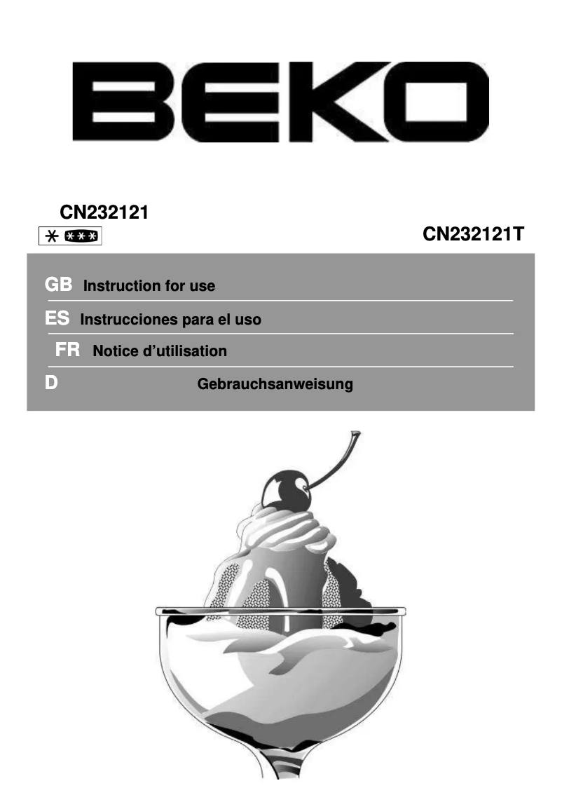 First page image of the manual for CN232121T