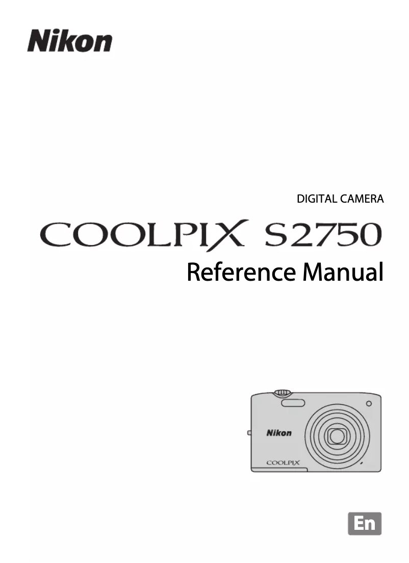 Page 1 of the manual User Manual Nikon Coolpix S2750